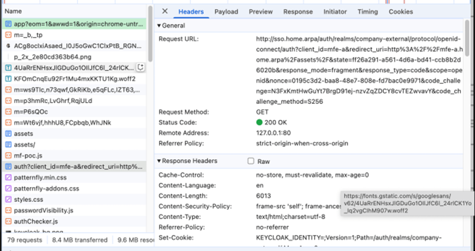 Angular SPA authentication in Keycloak / first request to /auth endpoint