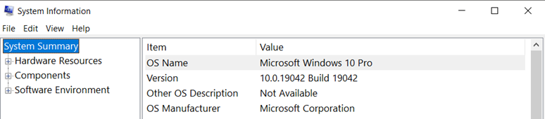 windows 10 System Summary info for Device Guard